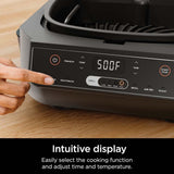 6-in-1 indoor Grill and Cyclonic Air Fryer, 4-qt