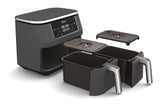 2-Basket Air Fryer with 6 Cooking Functions, 8 Qt