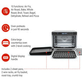 XL Pro Digital Convection Air Fryer Toaster Oven, with 10 Functions, Stainless Steel