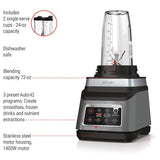 Professional Plus Blender DUO with 3 Pre-Set Auto IQ Programs, Stainless Steel, 1400W