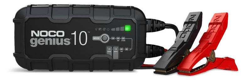 GENIUS10 Smart Battery Charger/Maintainer/Desulfator, 10-Amp, 6V/12V E8478
