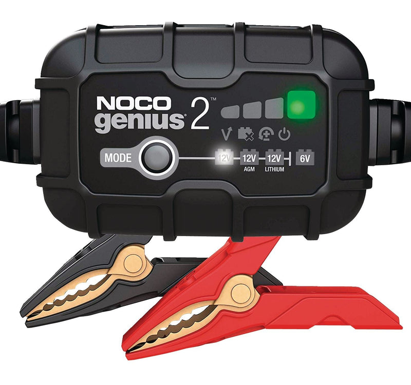 GENIUS2 Smart Battery Charger/Maintainer/Desulfator, 2-Amp, 6V/12V N1071