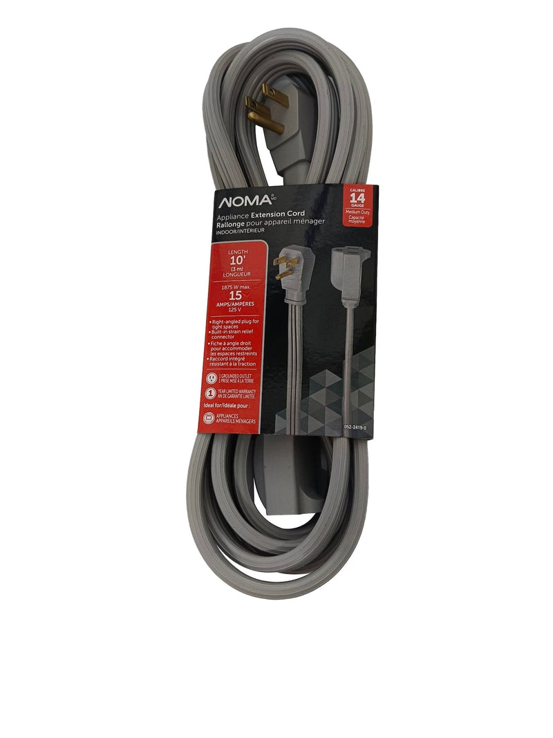 14/3 15 Amp Appliance Extension Cord, Grey X7130