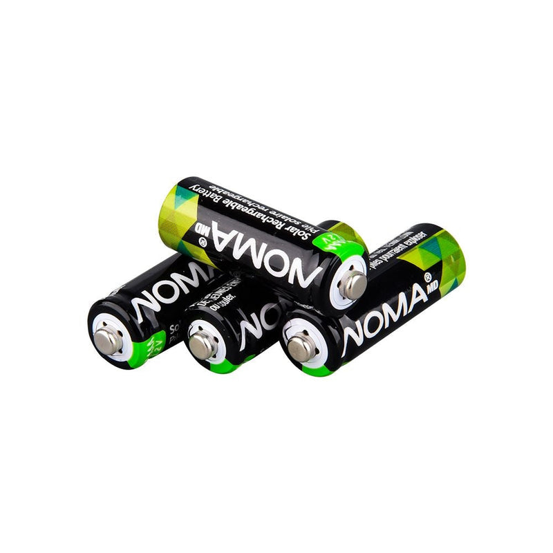 2/3 AAA Ni-MH 200mAh Rechargeable Batteries for Solar Lights, 1.2V, 4-pk E8408