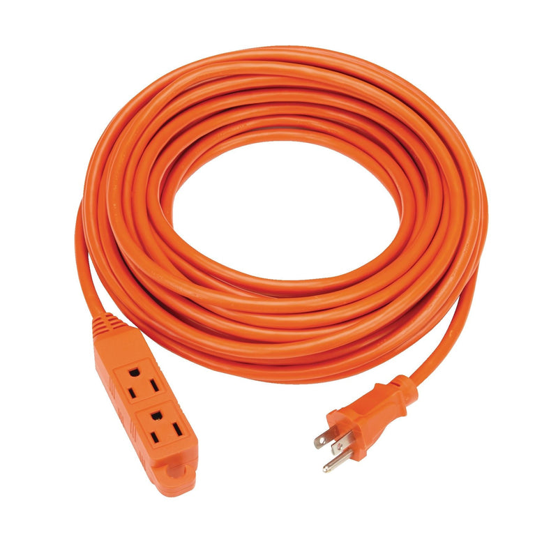 50-ft 16/3 Outdoor Extension Cord with 3 Grounded Outlets & Banana End, Orange A2231