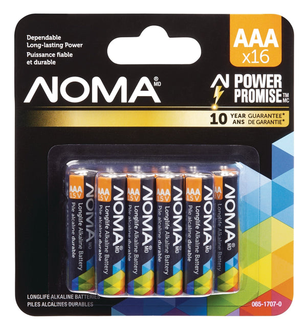 AAA Alkaline Batteries, Long Lasting, All Purpose, 16-pk K3958