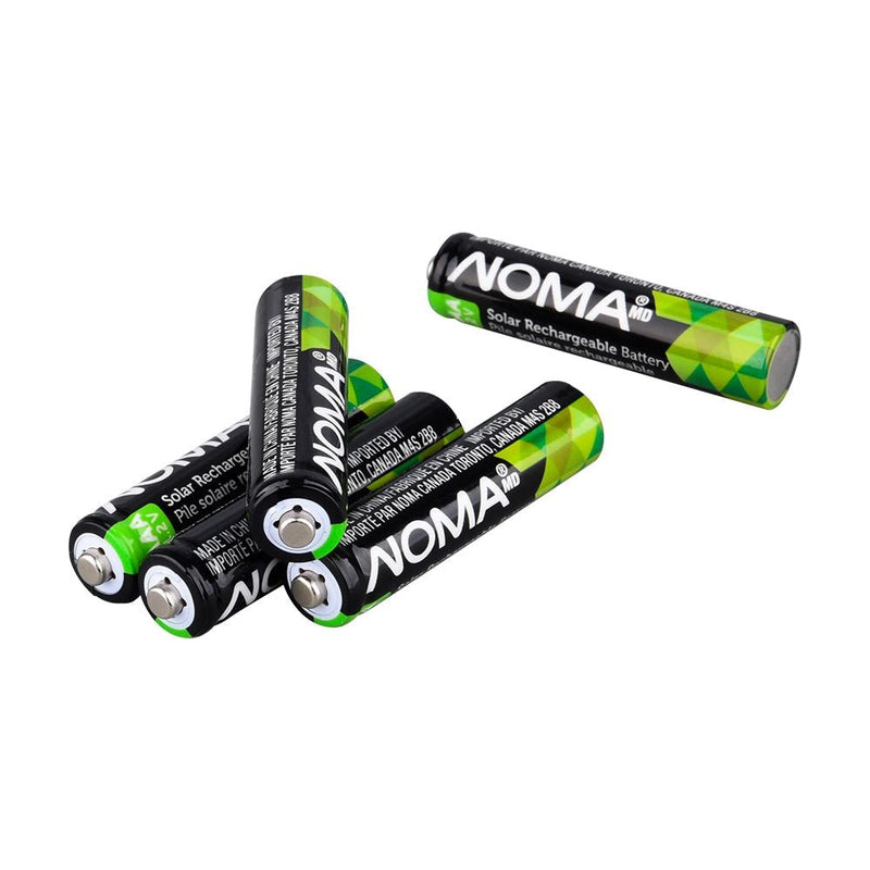 AAA Ni-MH 300mAh Rechargeable Batteries for Solar Lights, 1.2V, 4-pk P0496