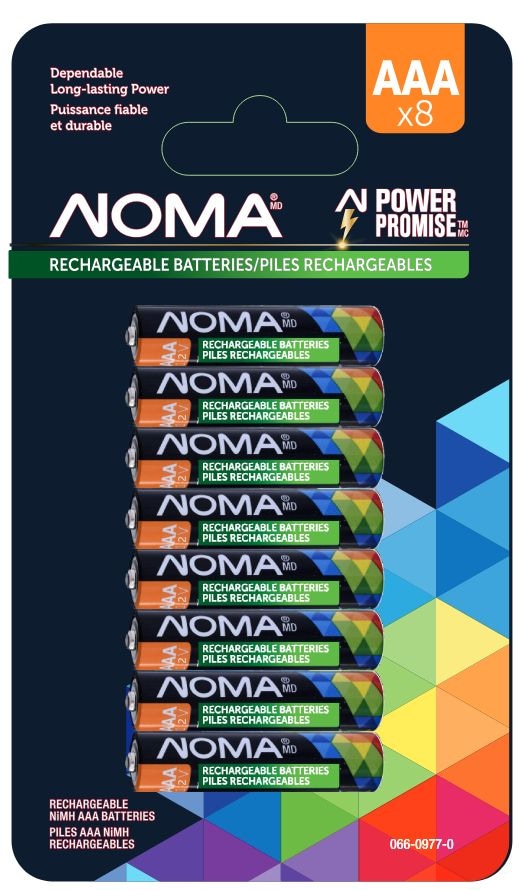 AAA Ni-MH Rechargeable Battery, 8-pk E1926