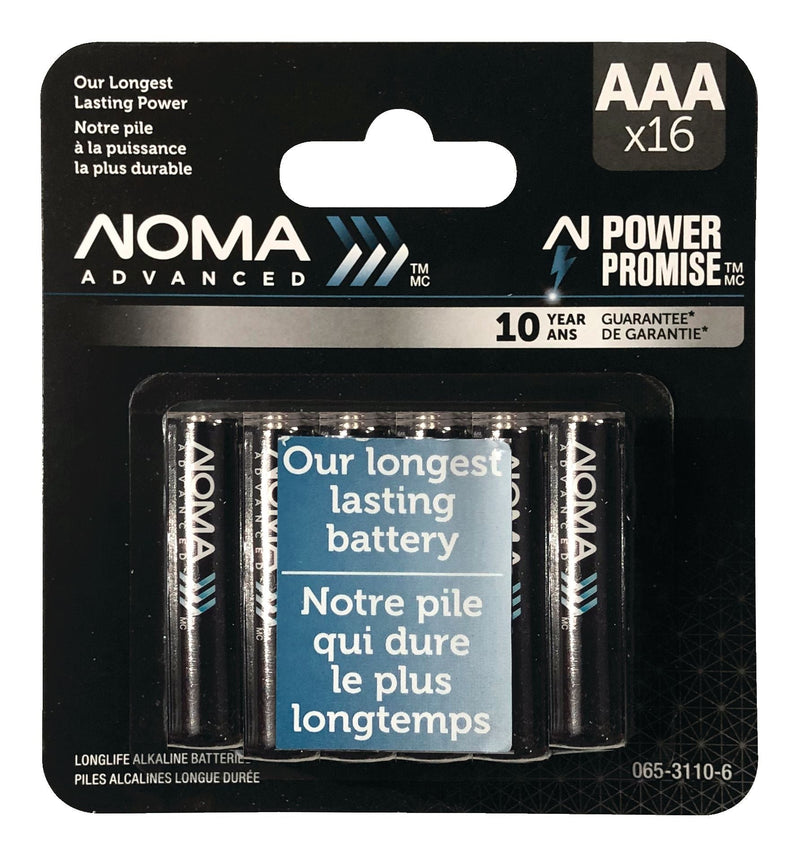 Advanced 16-pk AAA Alkaline Batteries, Long Lasting, All Purpose E8389