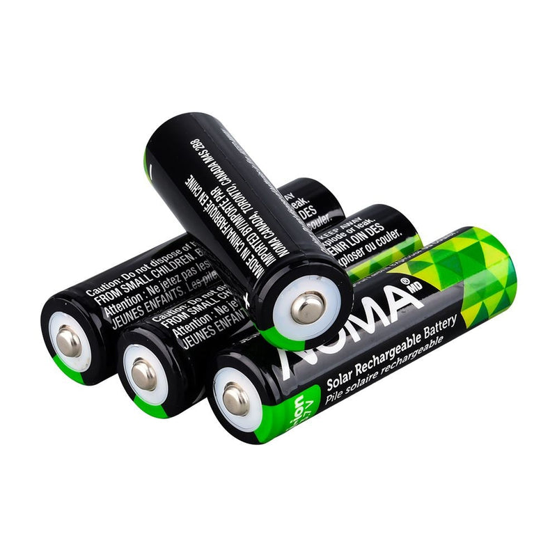 Li-ion 18650 2000mAh Rechargeable Batteries for Solar & Outdoor Lighting, 3.7V, 4-pk O1488
