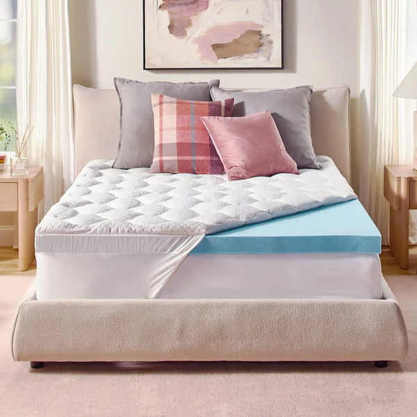 Novaform Pillow Top Plus Gel Memory Foam 4-inch Mattress Topper C5229