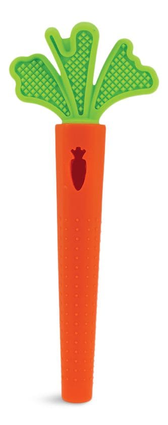 BPA-Free Hollow Silicone Sensory Carrot Teething Tube