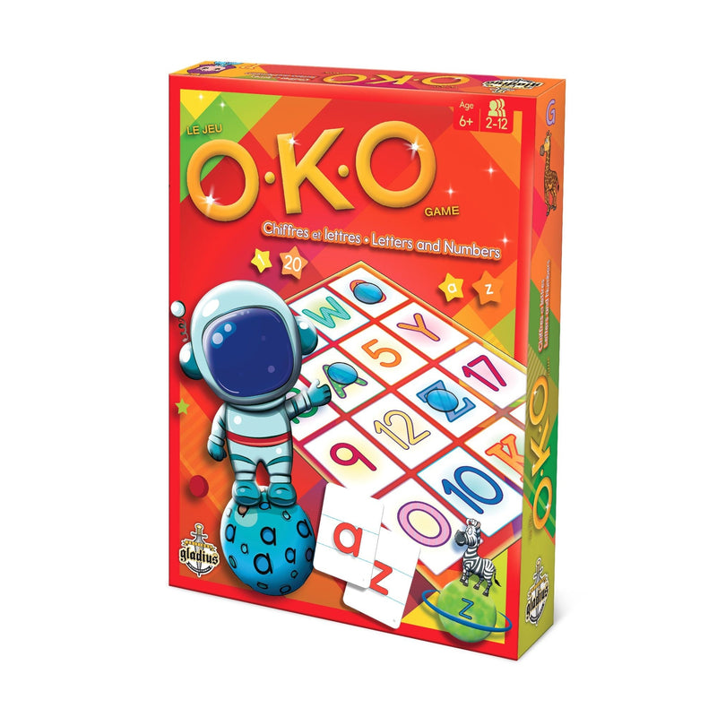 Letters & Numbers Family Board Game, Bilingual, Ages 6+ S2095