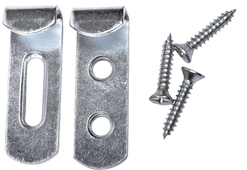 Invisible Mirror Holder, For Frameless Mirrors, Steel Construction, Silver, 4-pk H5322