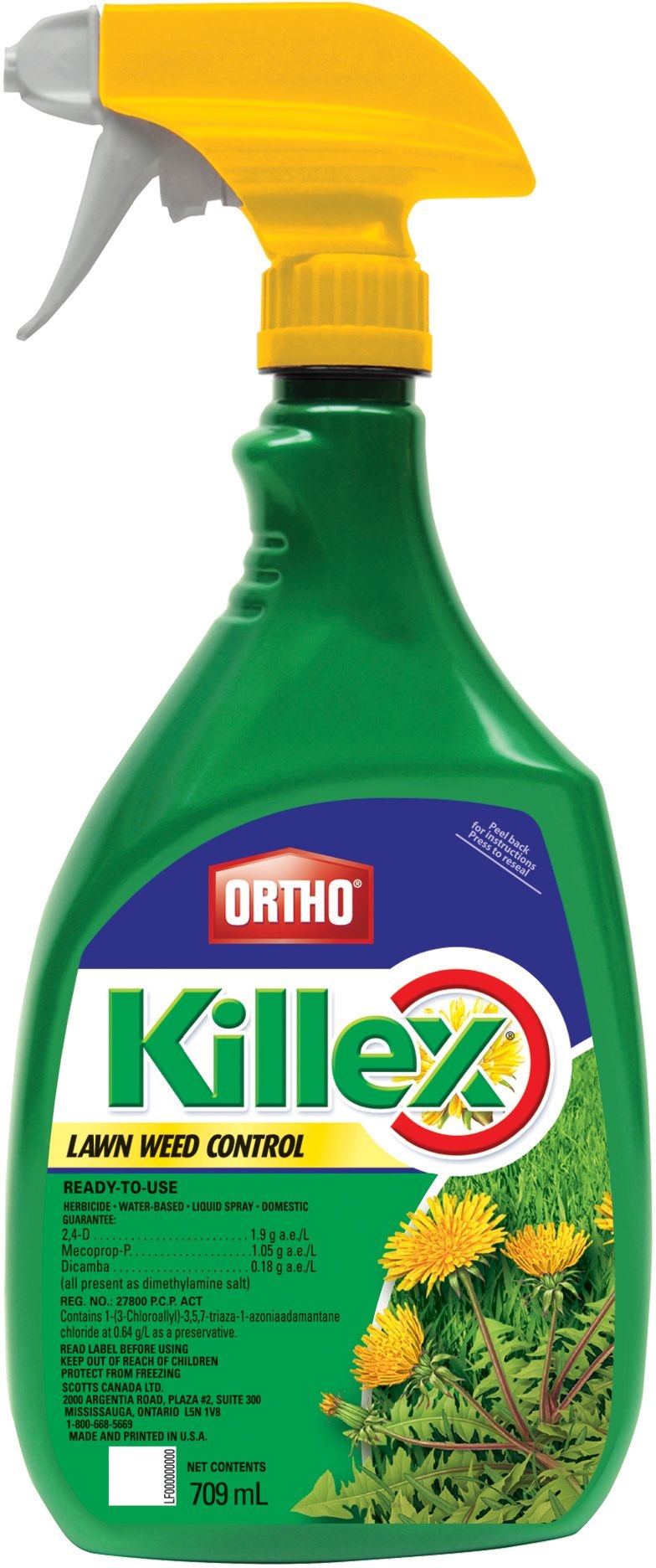 Killex Ready-to-Use Lawn Weed Control/Killer, Herbicide, 709-mL D9164