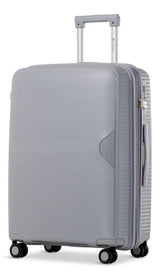 Hardside Medium Luggage Bag, Silver