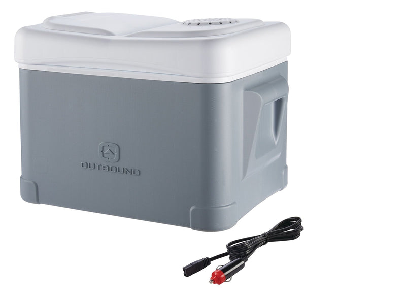Powered Cooler, Grey/White, 35 L E7503