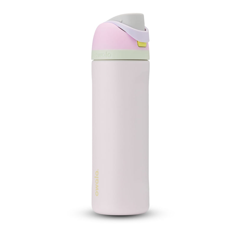 Stainless Steel Insulated Portable Reusable Water Bottle, 24-oz, Various Colours, with Built-in Straw R4847