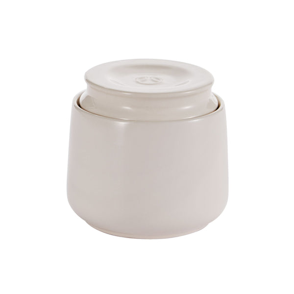 Professional Ceramic French Butter Keeper Dish, Dishwasher Safe, Holds One 1/4-lb Stick of Butter V4760