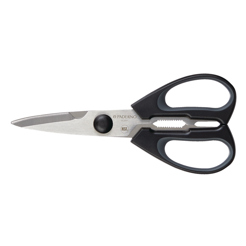 Stainless Steel Multi-Purpose Kitchen Shears with Ergonomic Grip and Built-In Bottle Opener D7863