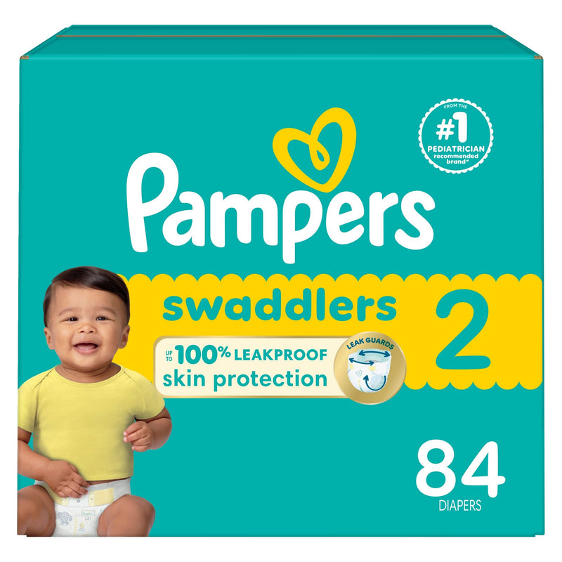 Swaddler Size 2 Leak-Free Baby Diapers, 84-pc P3405