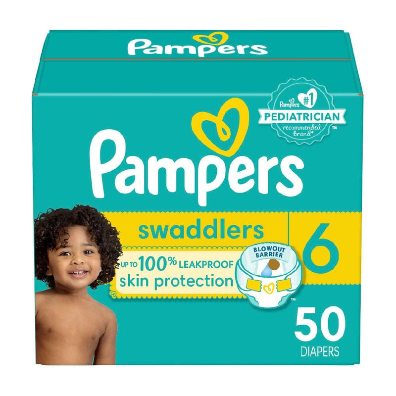 Swaddlers Size 6 Leak-Free Diapers, 50-pc K3331