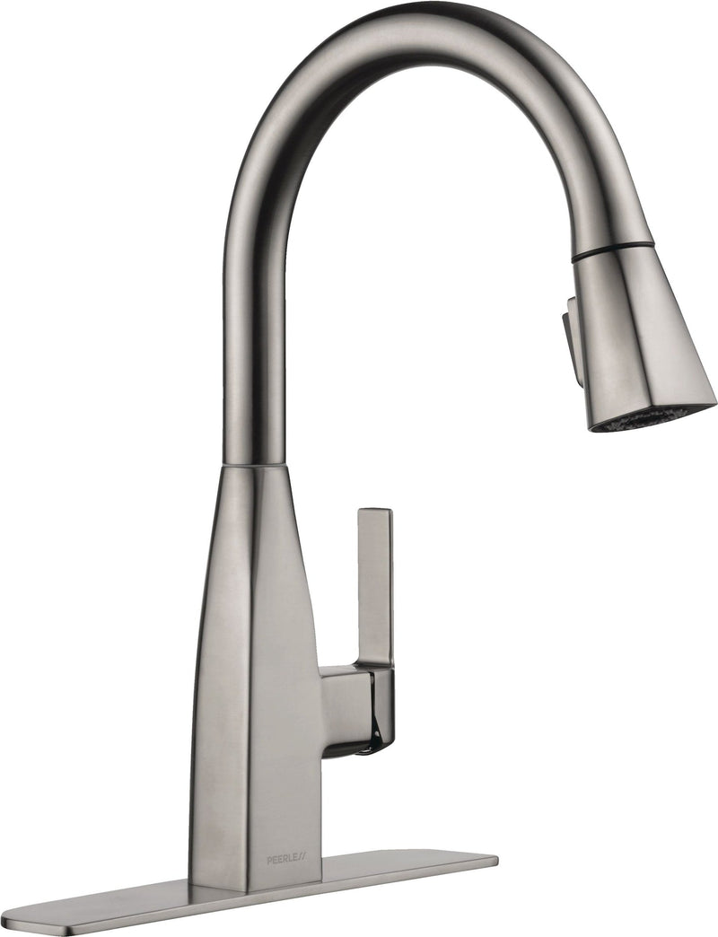 Xander Single Handle High Arc Pull-Down Kitchen Faucet, Stainless Steel V4984