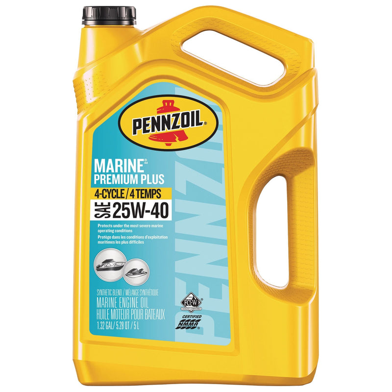 Marine Premium Plus 25W-40 4-Cycle Engine Oil, 5-L O7901