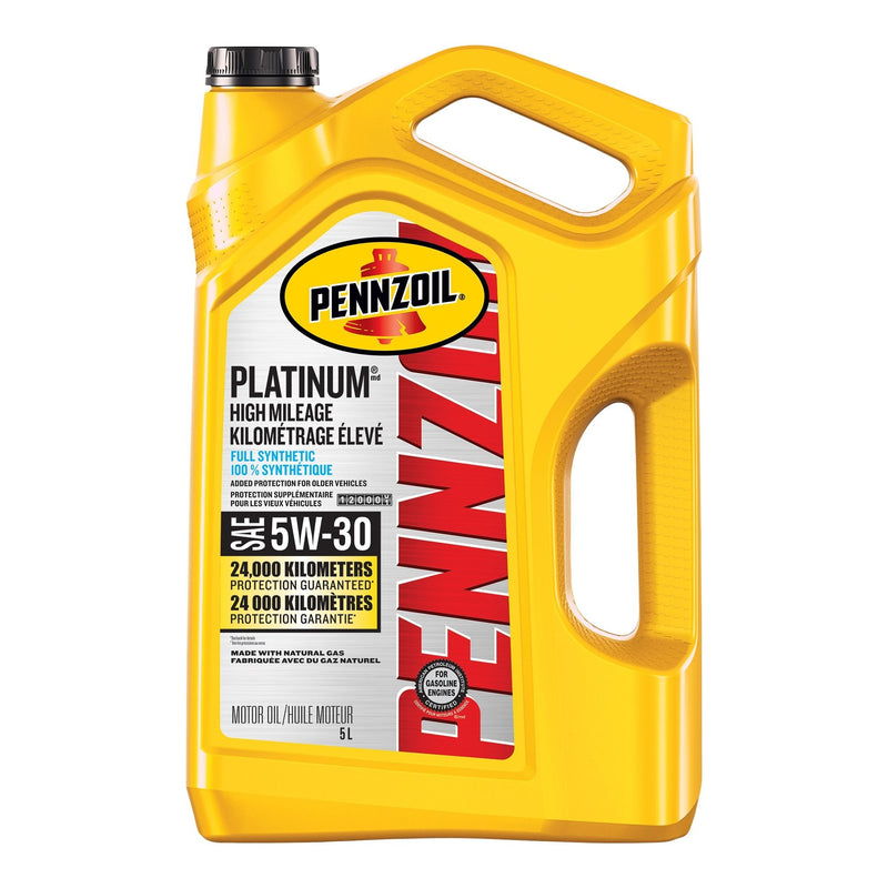 Platinum High Mileage 5W30 Synthetic Engine/Motor Oil, 5-L L4488