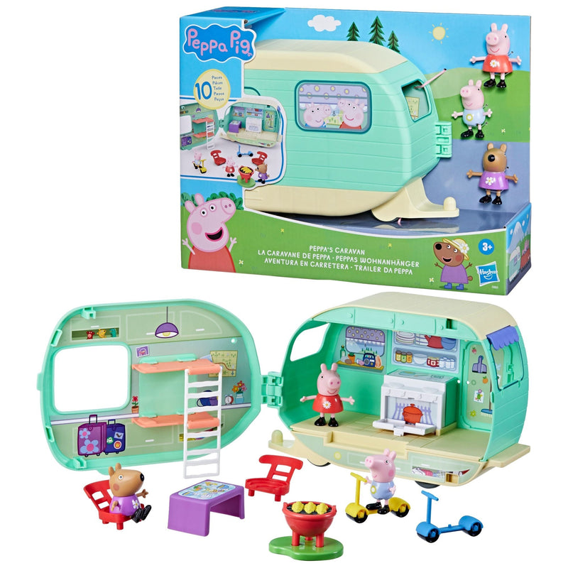2-in-1 Caravan/Camper Playset with 3 Figures T2121
