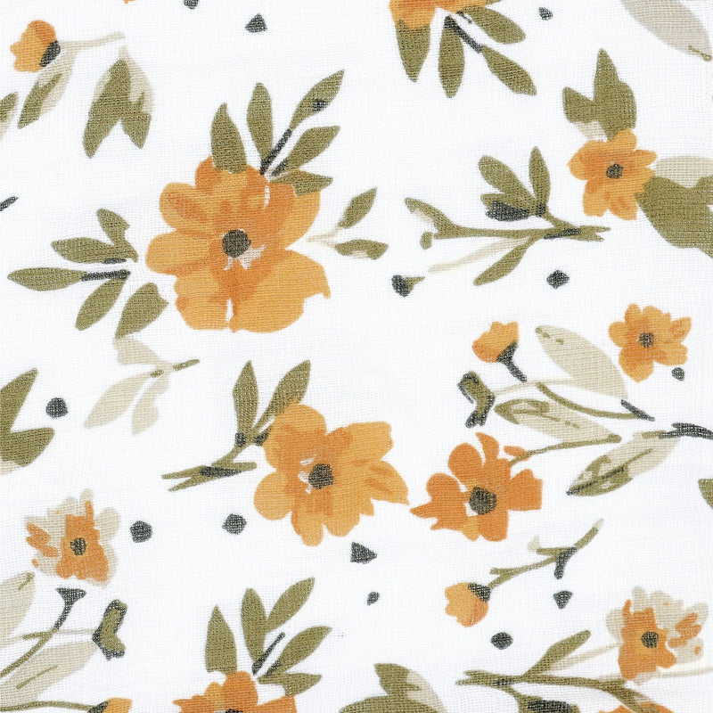 Cotton Muslin Baby Swaddle Blanket, Marigold S8808