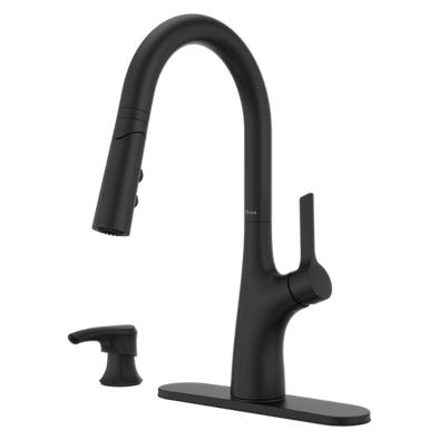 Ceylon Pull-Down Kitchen Faucet, Matte Black D2055