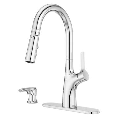 Ceylon Pull-Down Kitchen Faucet, Polished Chrome E4121