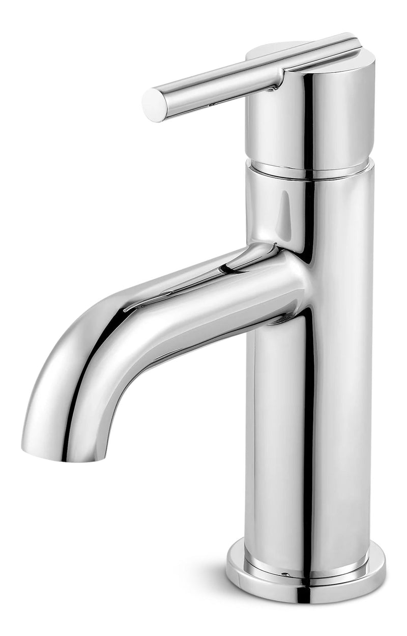 Fullerton Single Handle Single Hole 4-in Centreset Bathroom Sink Faucet, Push & Seal Drain, Chrome Y9622