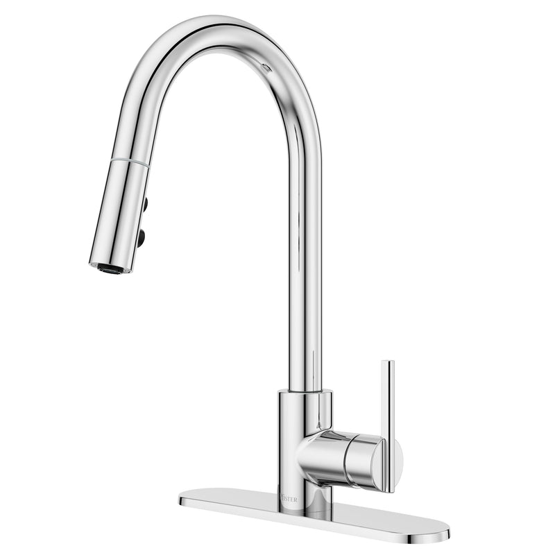 Modern Pull-Down Kitchen Faucet, Chrome Z9478