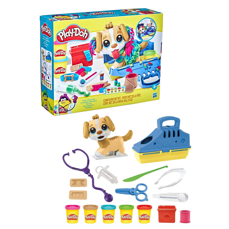 Care N' Carry Vet Playset, With Compound Cans, Non-Toxic, 10 oz, 5-pc, Ages 3+ R1129