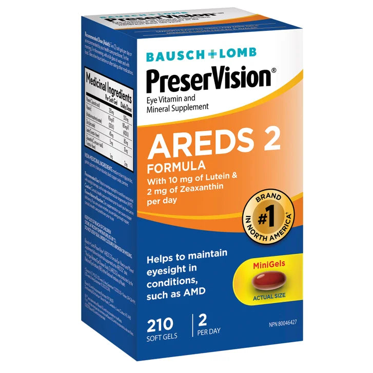 PreserVision Eye Vitamin and Mineral Supplement AREDS2, 210 Softgels G3933