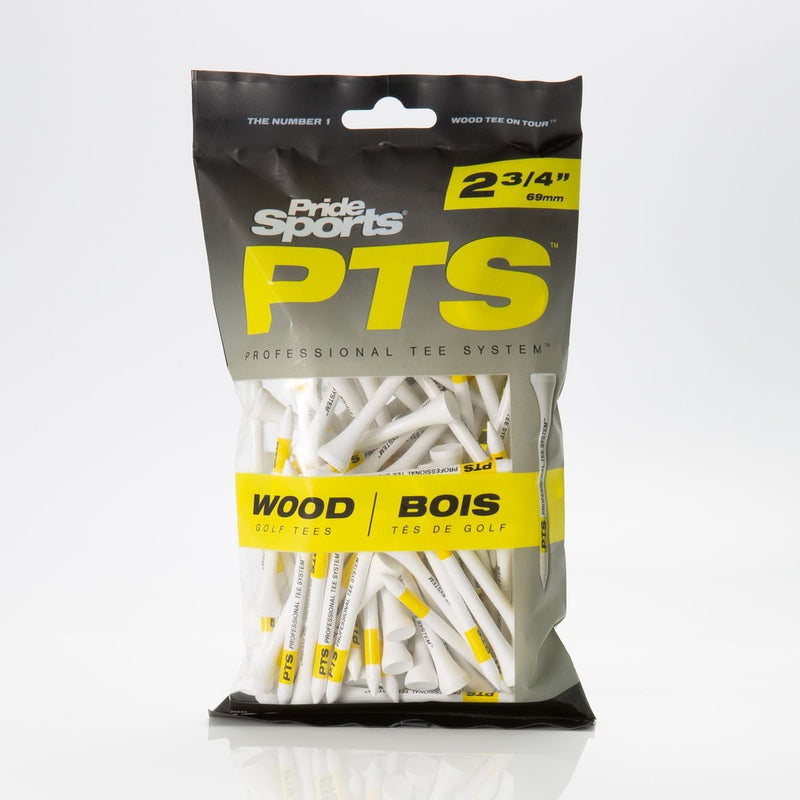 Pride Professional Biodegradable Hardwood Golf Tees, 2-3/4-in, 100-pk, White B2999