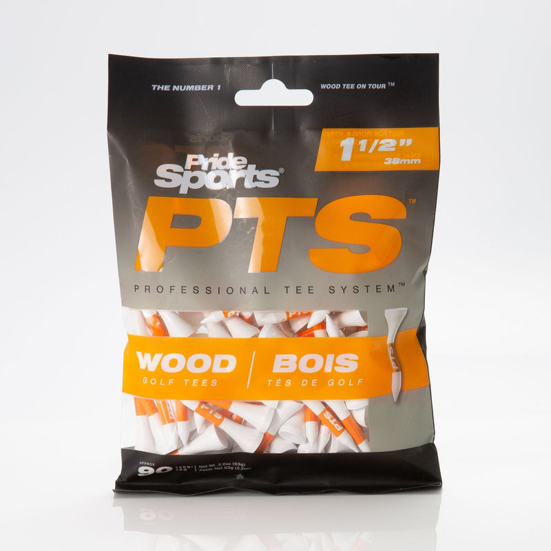 Pride Professional Tee System ProLength Plus Wood Golf Tee, 1-1/2-in, 90-pk, White G2099