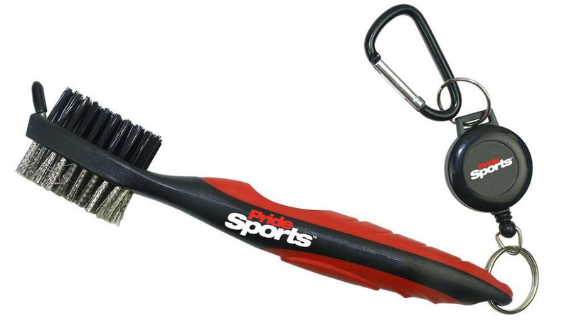 Deluxe Golf Club Cleaning Brush with Retractable Cord S4319