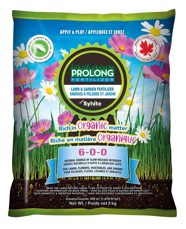 Slow Release Nitrogen Lawn & Garden Organic Fertilizer, 6-0-0, 5kg Q7271