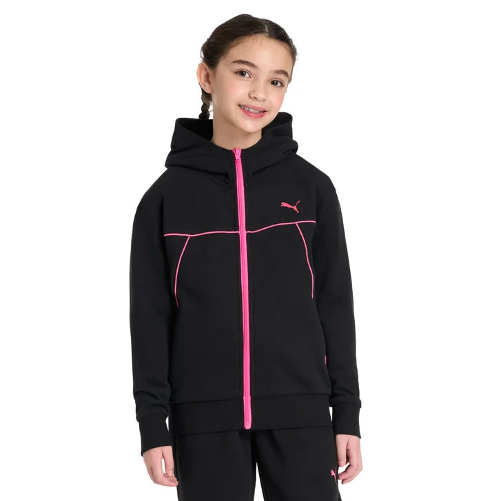 Puma Girls and Boys Fleece Full Zip Hoodie K5393