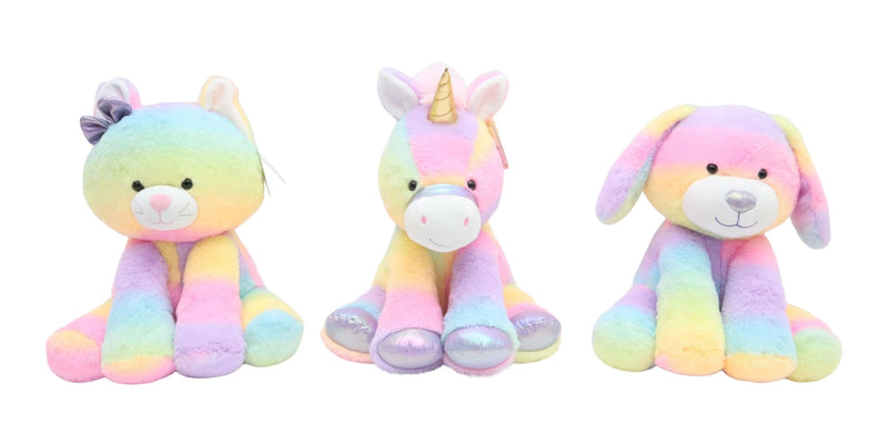 Rainbow Buddies 10-in Plush Toy, Assorted, Collectibles Y0561