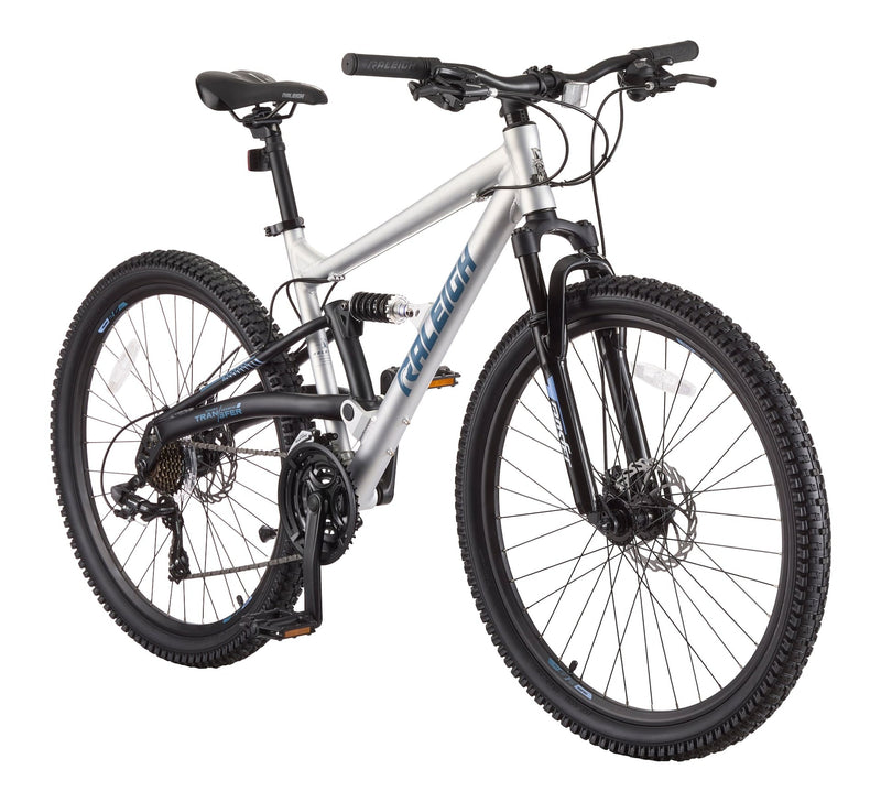Tracker DS Mountain Bike with 21-Speed Shimano Shifting System, Silver F2025