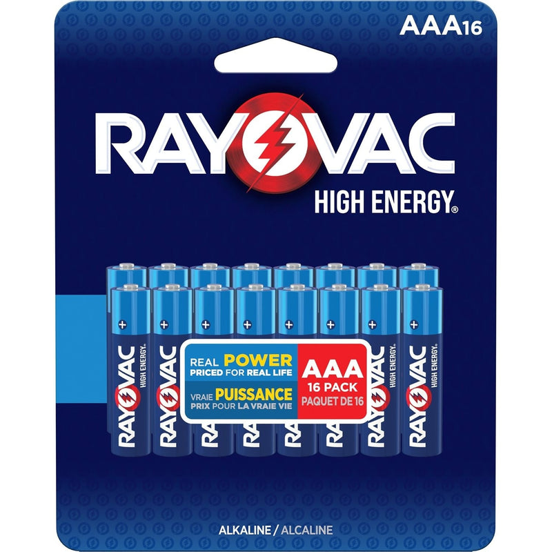 HIGH ENERGY AAA Alkaline Batteries, Long Lasting, All Purpose, 16-pk S3604