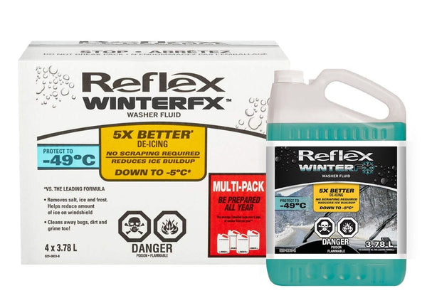 WinterFx Windshield Winter Washer Fluid, -49°C, 3.78L, 4-pk N7897