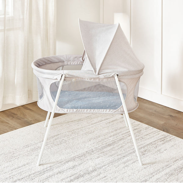 Baby Basics Infant Bassinet with Canopy, Grey J5989