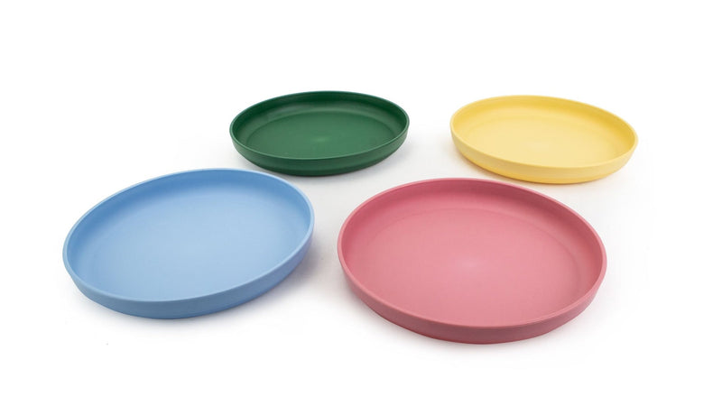 Reusable Plastic Tumbler Plates, BPA Free, Recyclable Material, Suitable for Kids, 4-pk A3403