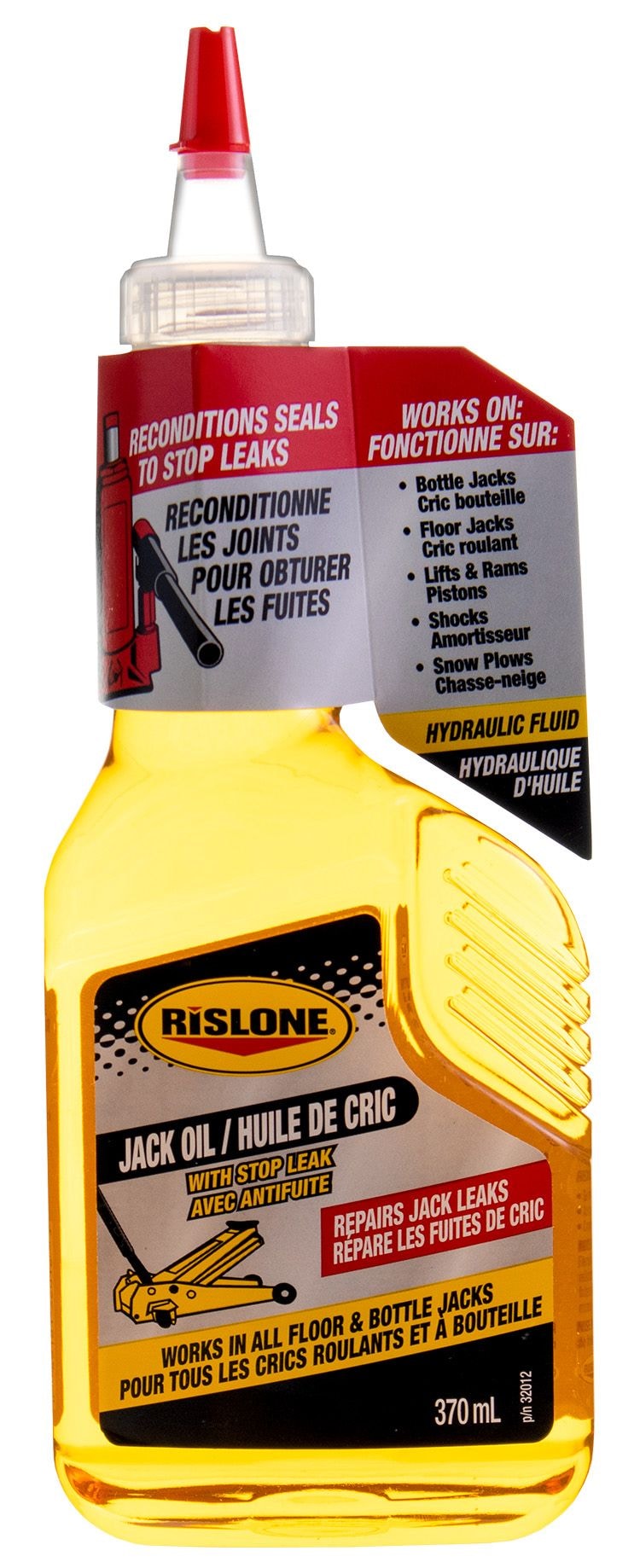 32012 Hydraulics Jack Oil with Stop Leak, Amber, 370-mL H0378