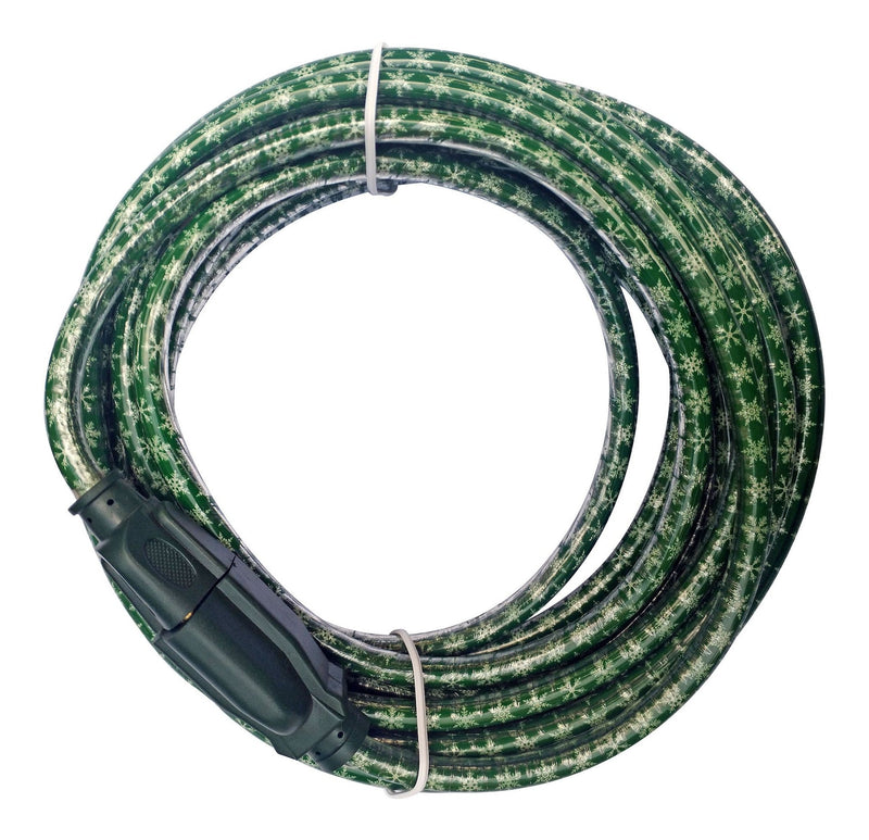 1-Outlet Green Extension Cord with Snowflake, 7.5-m P5120